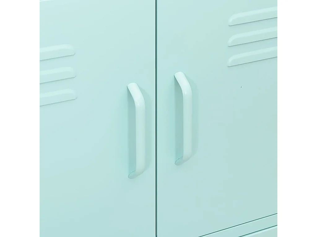Armoire de rangement Vert menthe 80x35x101,5 Acier 2