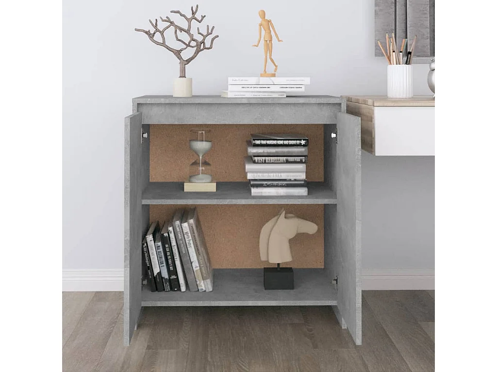 Buffet Gris béton 70x40x73,5