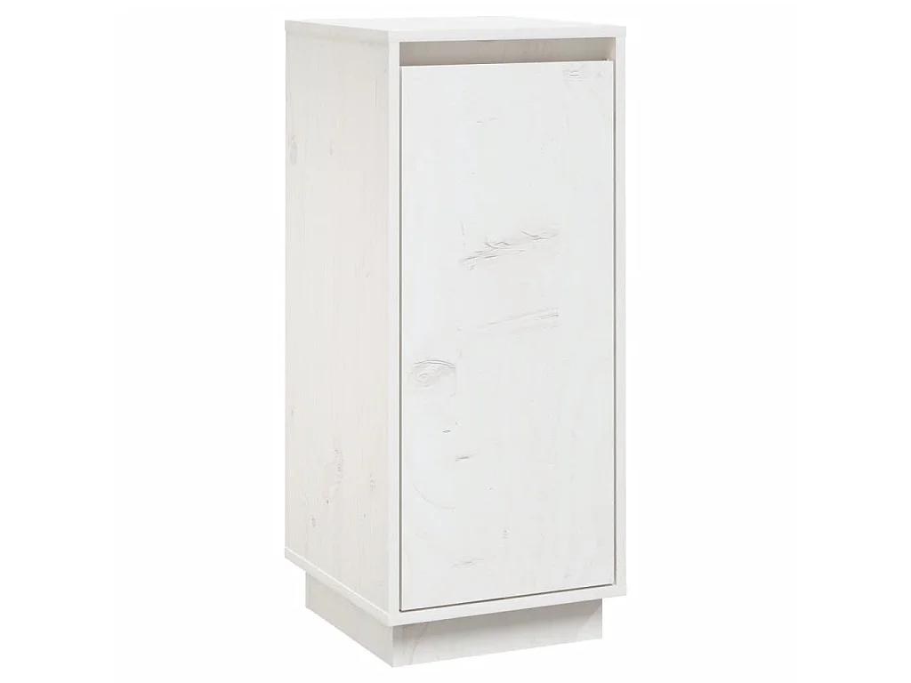 Buffets 2 pcs Blanc 31,5x34x75 Bois massif de pin