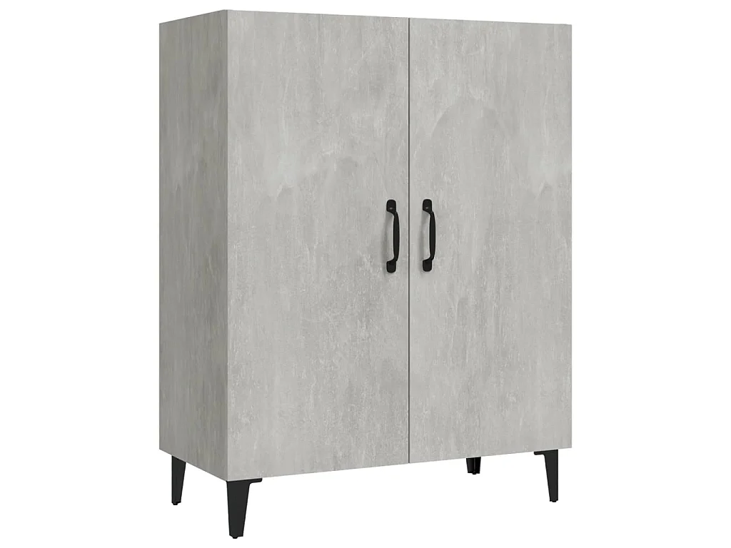 Buffet Gris béton 70x34x90 Bois d'ingénierie