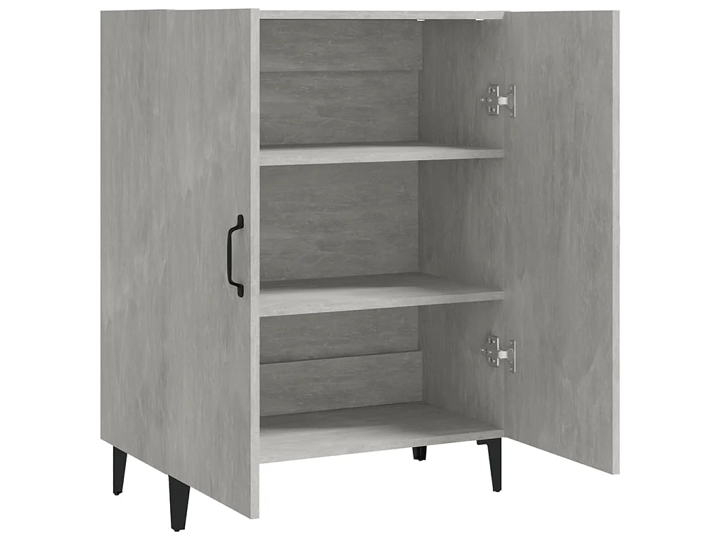 Buffet Gris béton 70x34x90 Bois d'ingénierie
