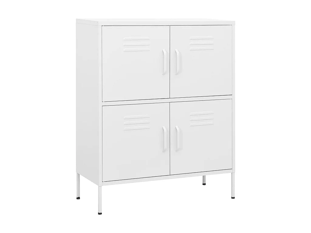 Armoire de rangement Blanc 80x35x101,5 Acier