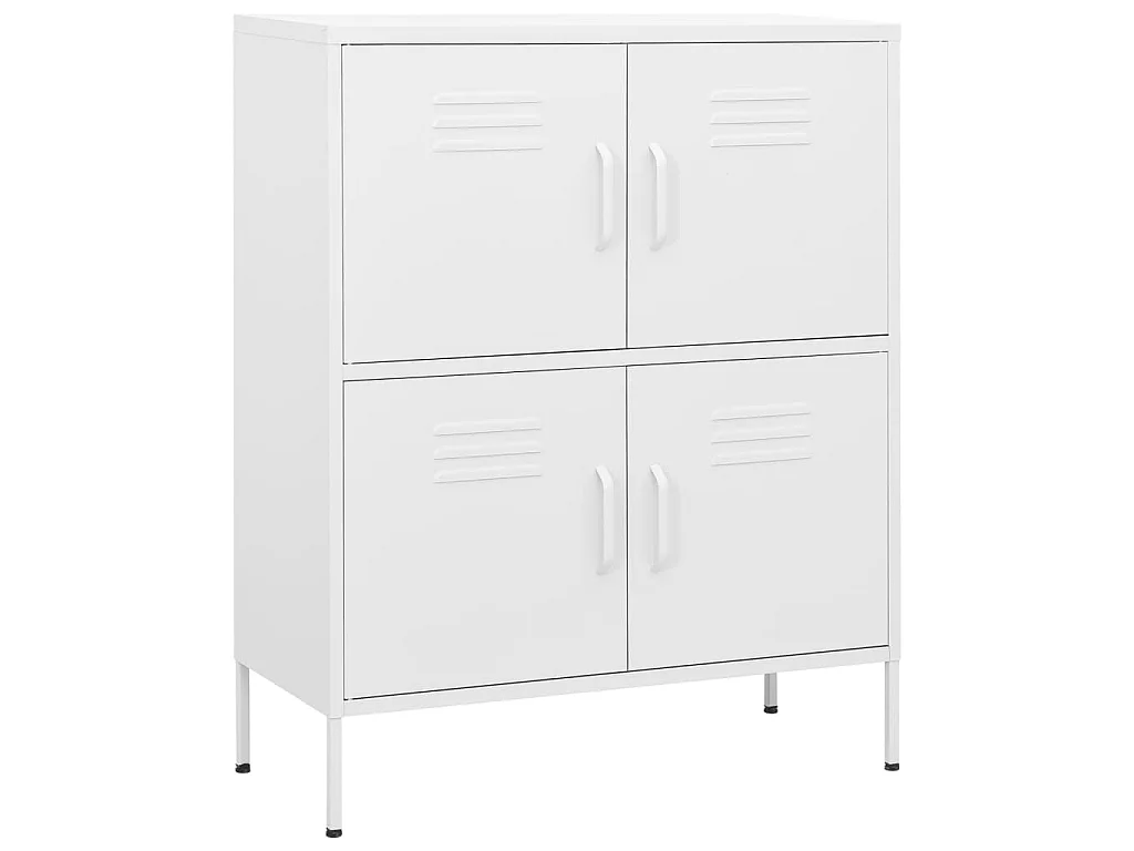 Armoire de rangement Blanc 80x35x101,5 Acier
