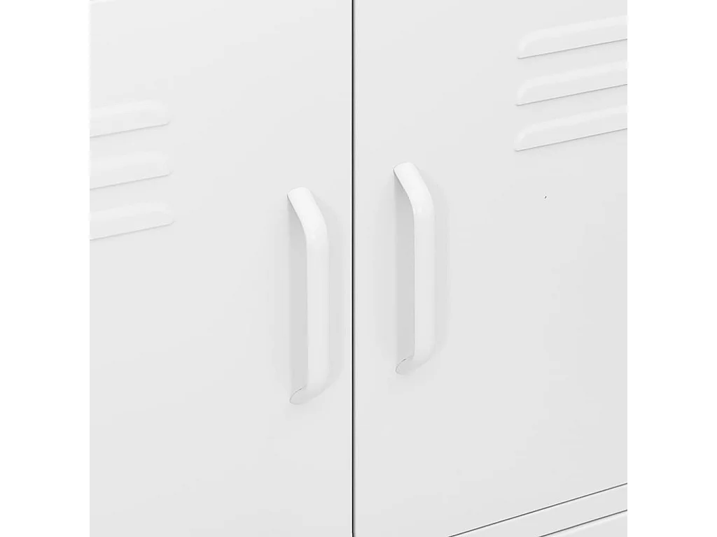 Armoire de rangement Blanc 80x35x101,5 Acier