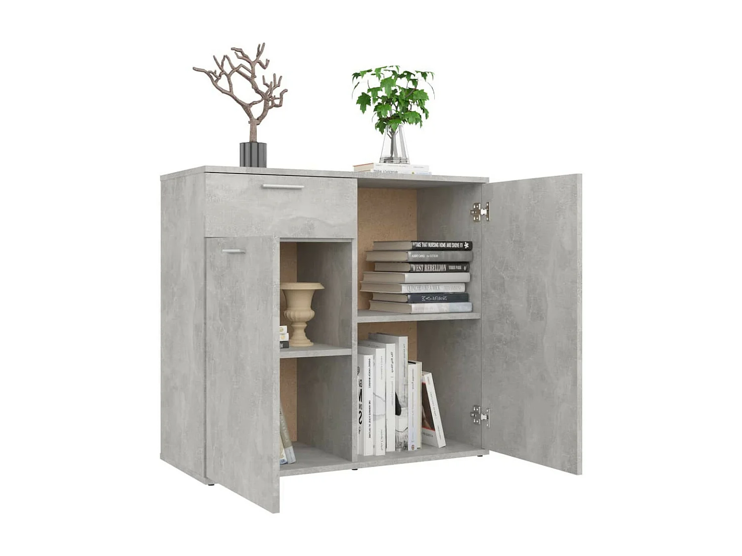Buffet Gris béton 80x36x75