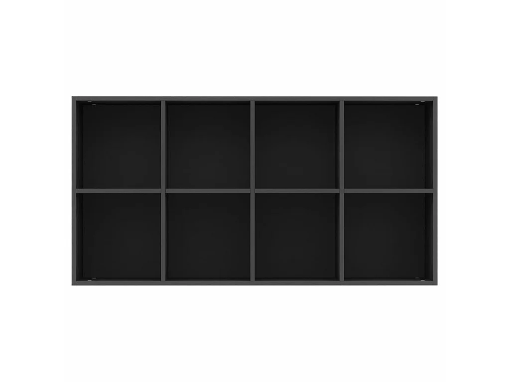 Bibliothèque-Buffet Noir 66 x 30x130