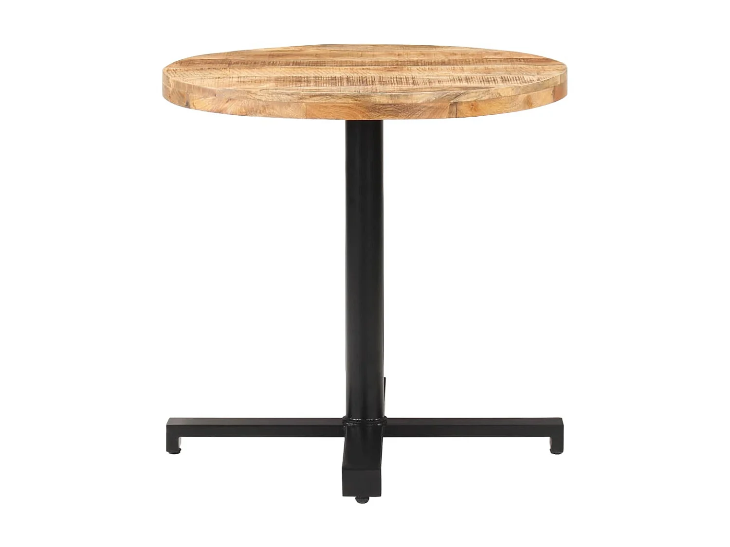 Table de bistro Ronde Ø80x75 Bois de manguier brut