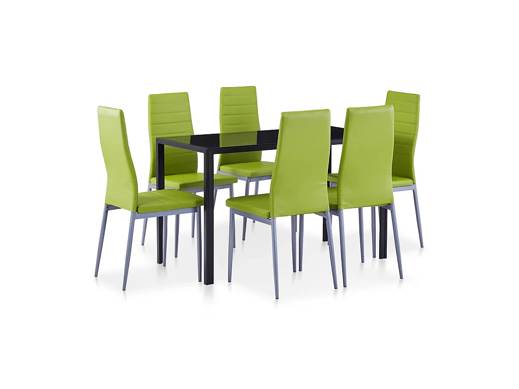 Ensemble à dîner 7 pcs Vert