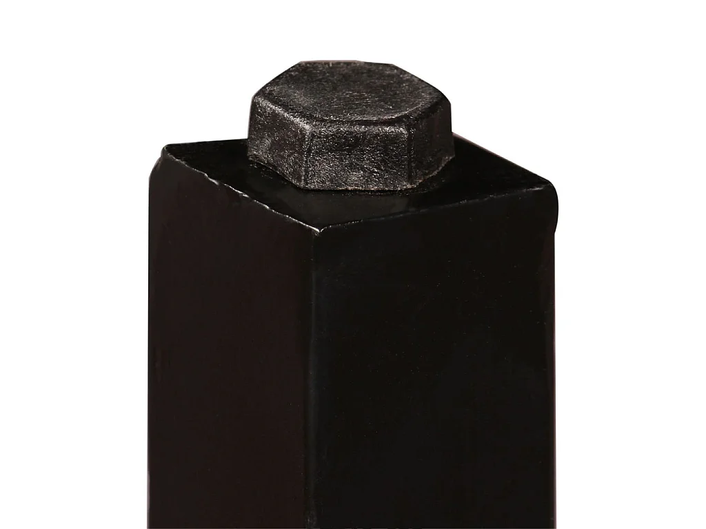 Ensemble de bar 5 pcs Bois de récupération Cuir véritable et toile