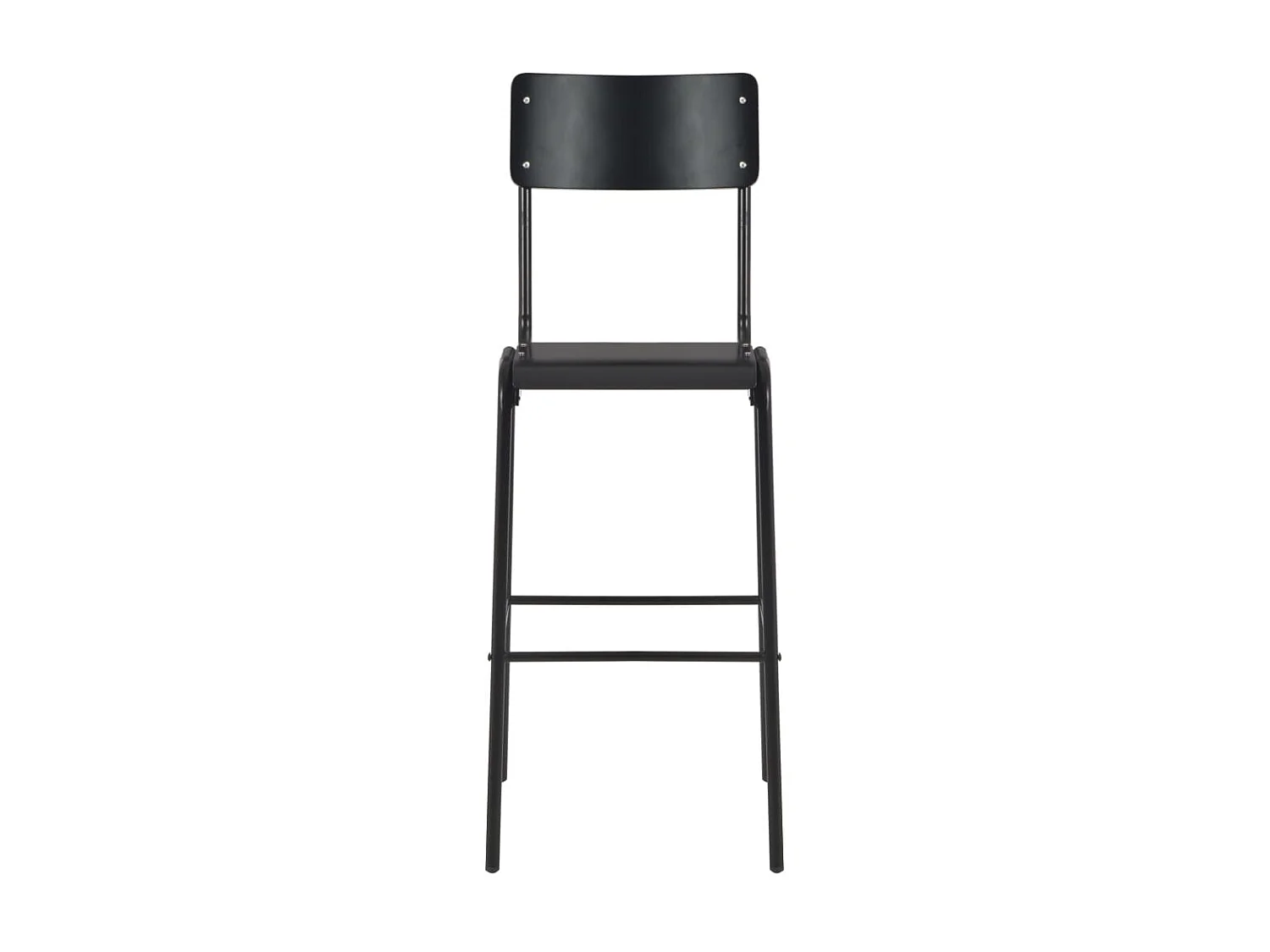 Mobilier de bar 3 pcs Acier Noir 3