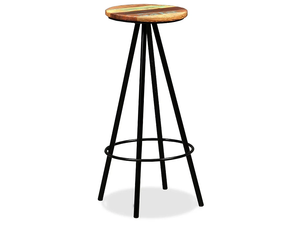 Ensemble de bar 3 pcs Bois de récupération massif