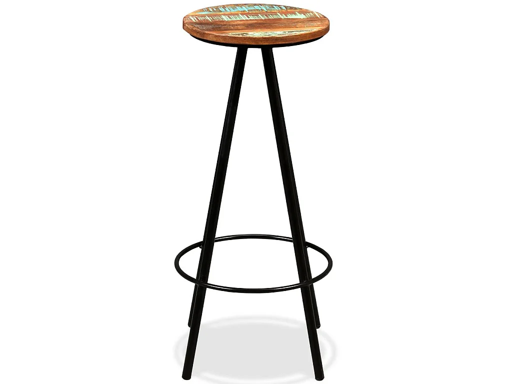 Ensemble de bar 3 pcs Bois de récupération massif