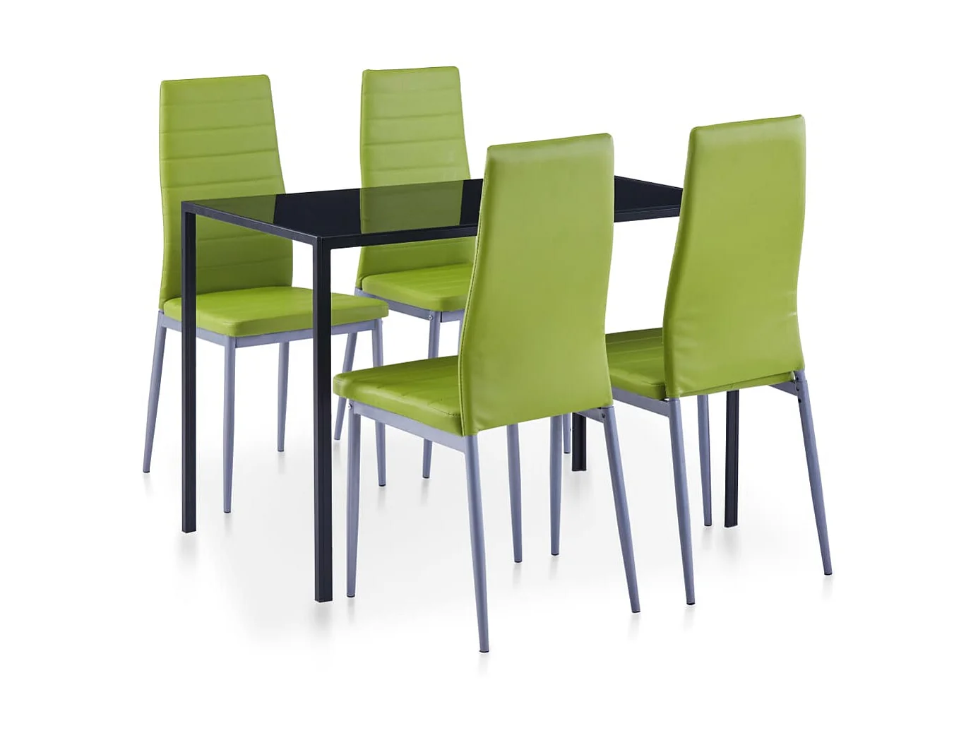 Mobilier de salle à manger 5 pcs Vert