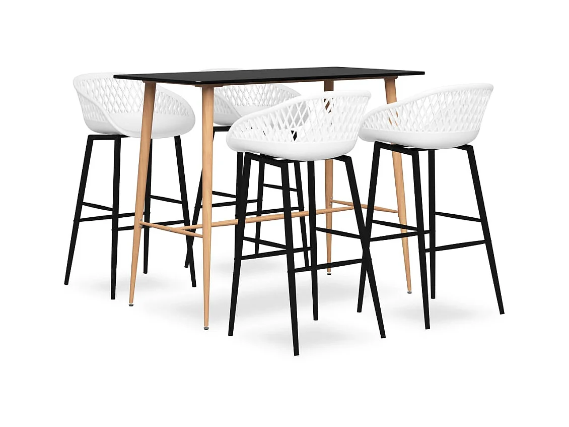 Ensemble de bar 5 pcs Noir et blanc 5