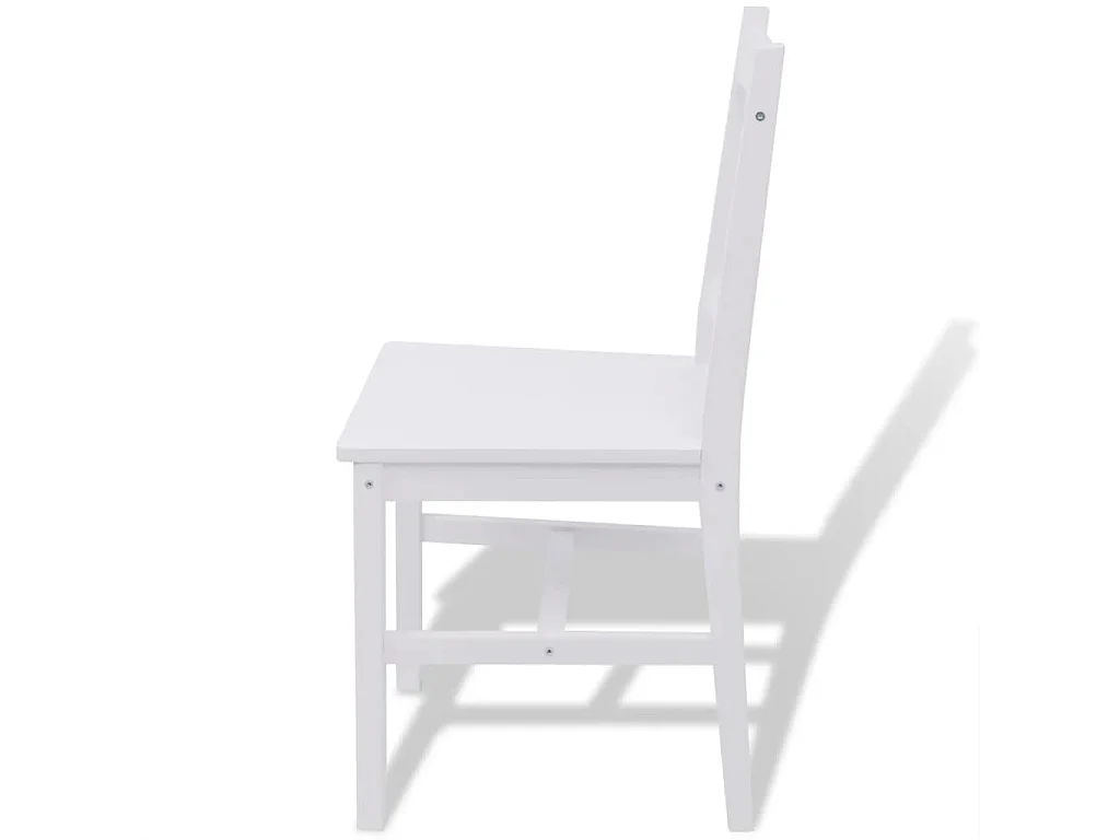 Jeu de salle à manger 7 pcs Pinède Blanc