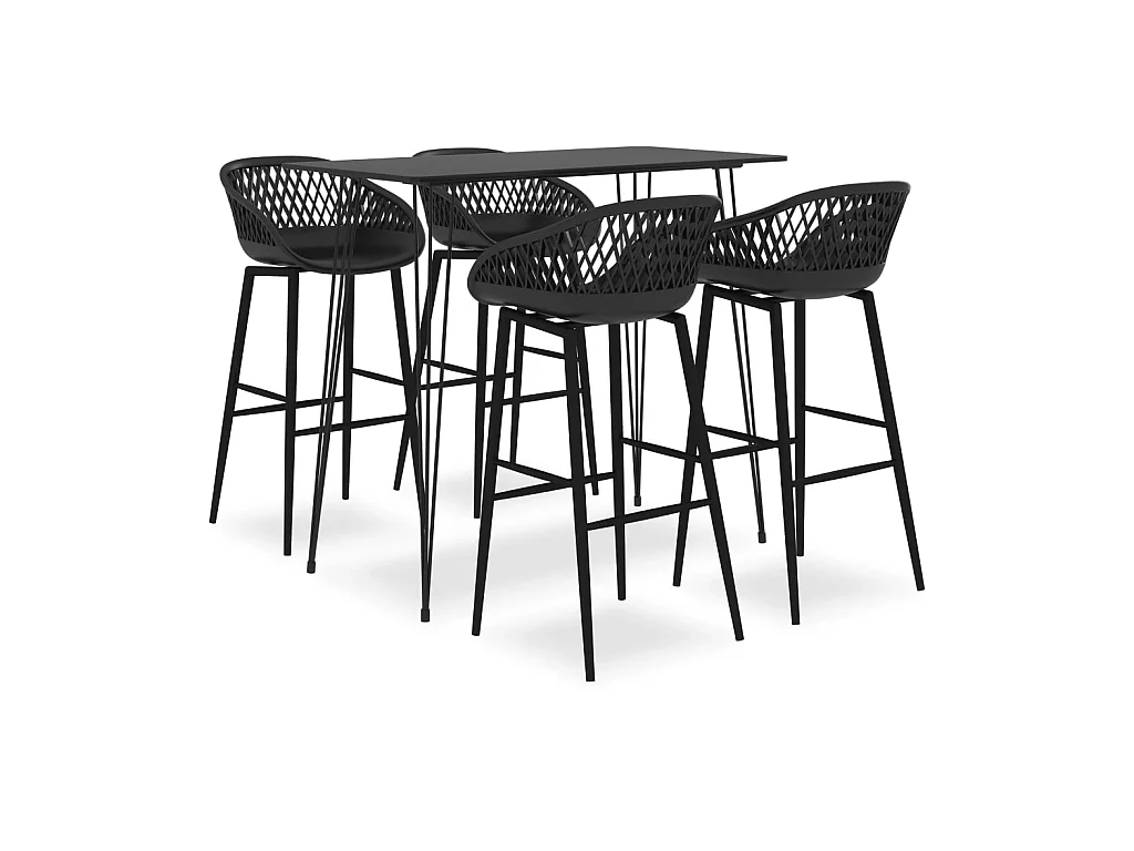 Ensemble de bar 5 pcs Noir 5