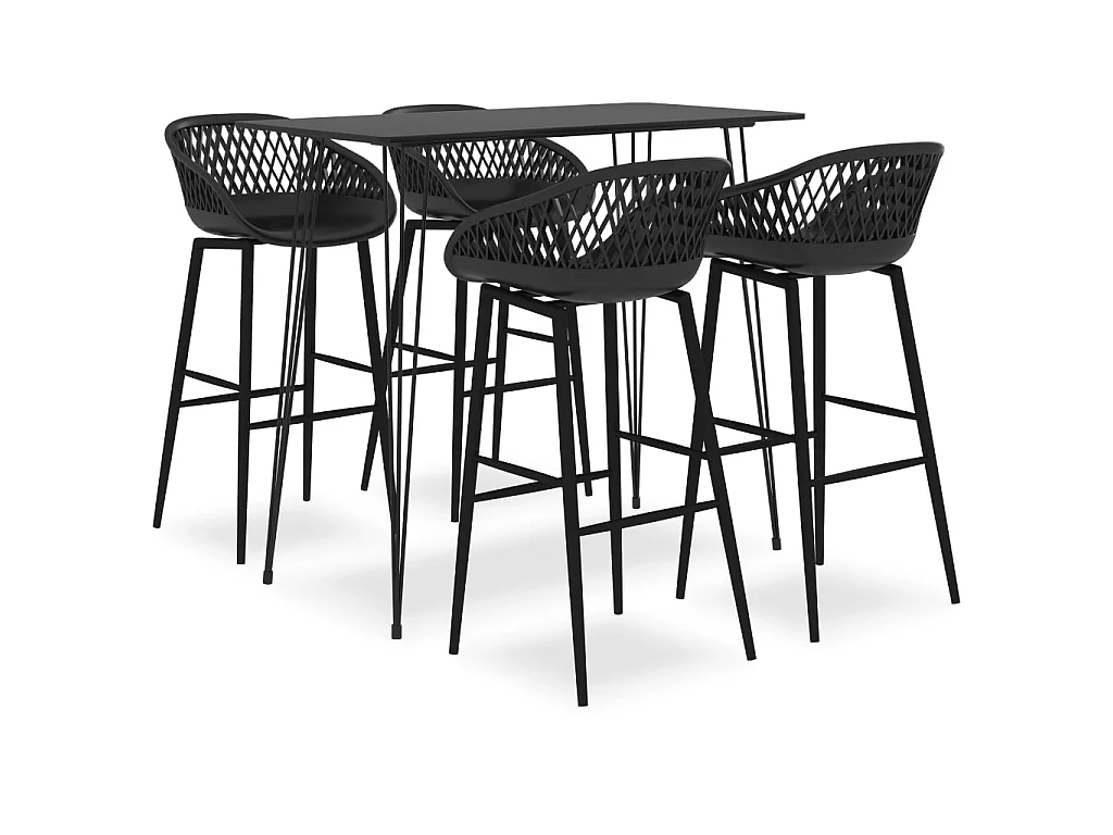 Ensemble de bar 5 pcs Noir 5