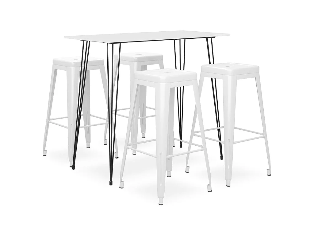 Ensemble de bar 5 pcs Blanc 14