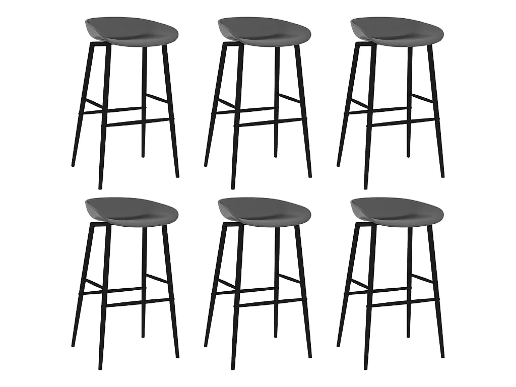 Ensemble de bar 7 pcs Blanc et gris 6