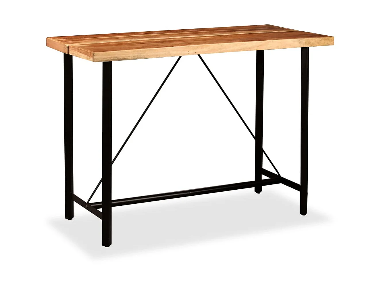 Ensemble de bar 7 pcs Bois d'acacia massif et de récupération