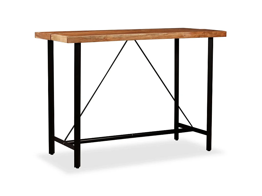 Ensemble de bar 7 pcs Bois d'acacia massif et de récupération