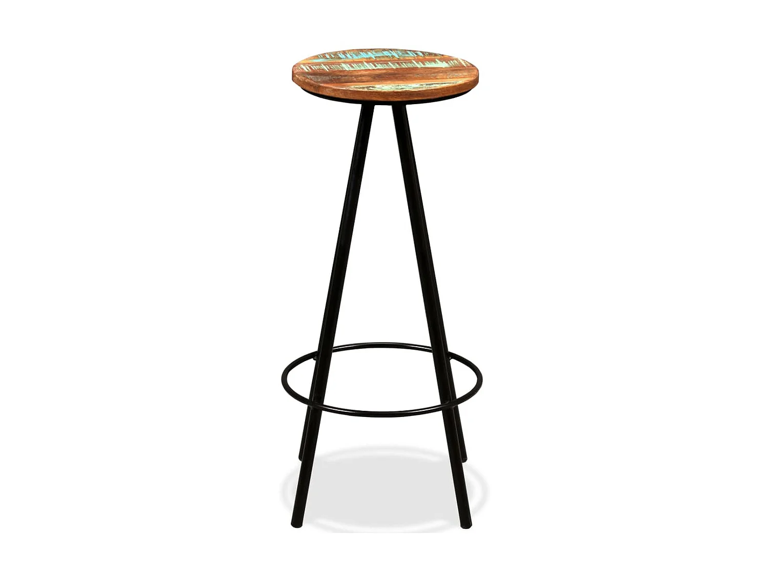 Ensemble de bar 7 pcs Bois d'acacia massif et de récupération