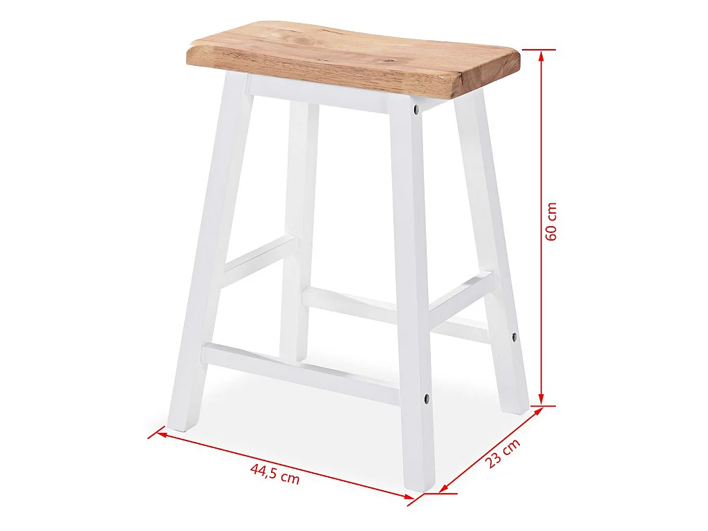 Ensemble de bar 3 pcs MDF Blanc