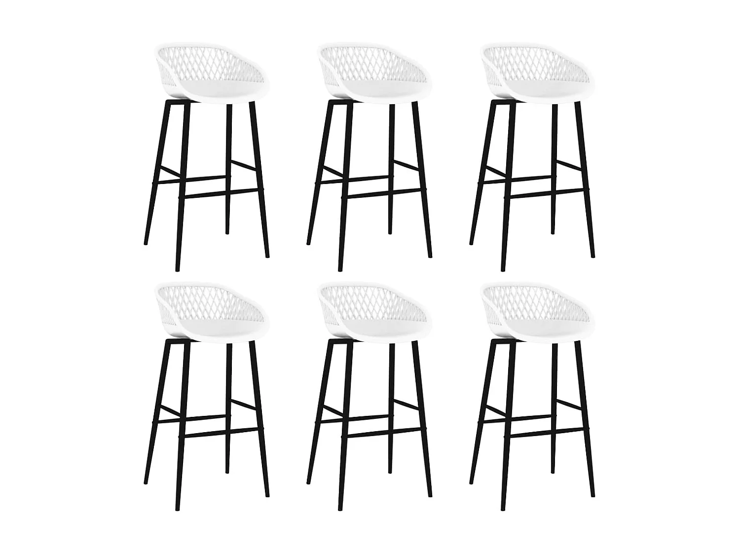 Ensemble de bar 7 pcs Noir et blanc 7