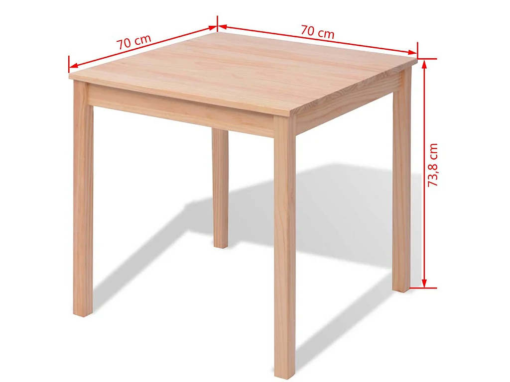 Ensemble de salle à manger trois pièces Pinède