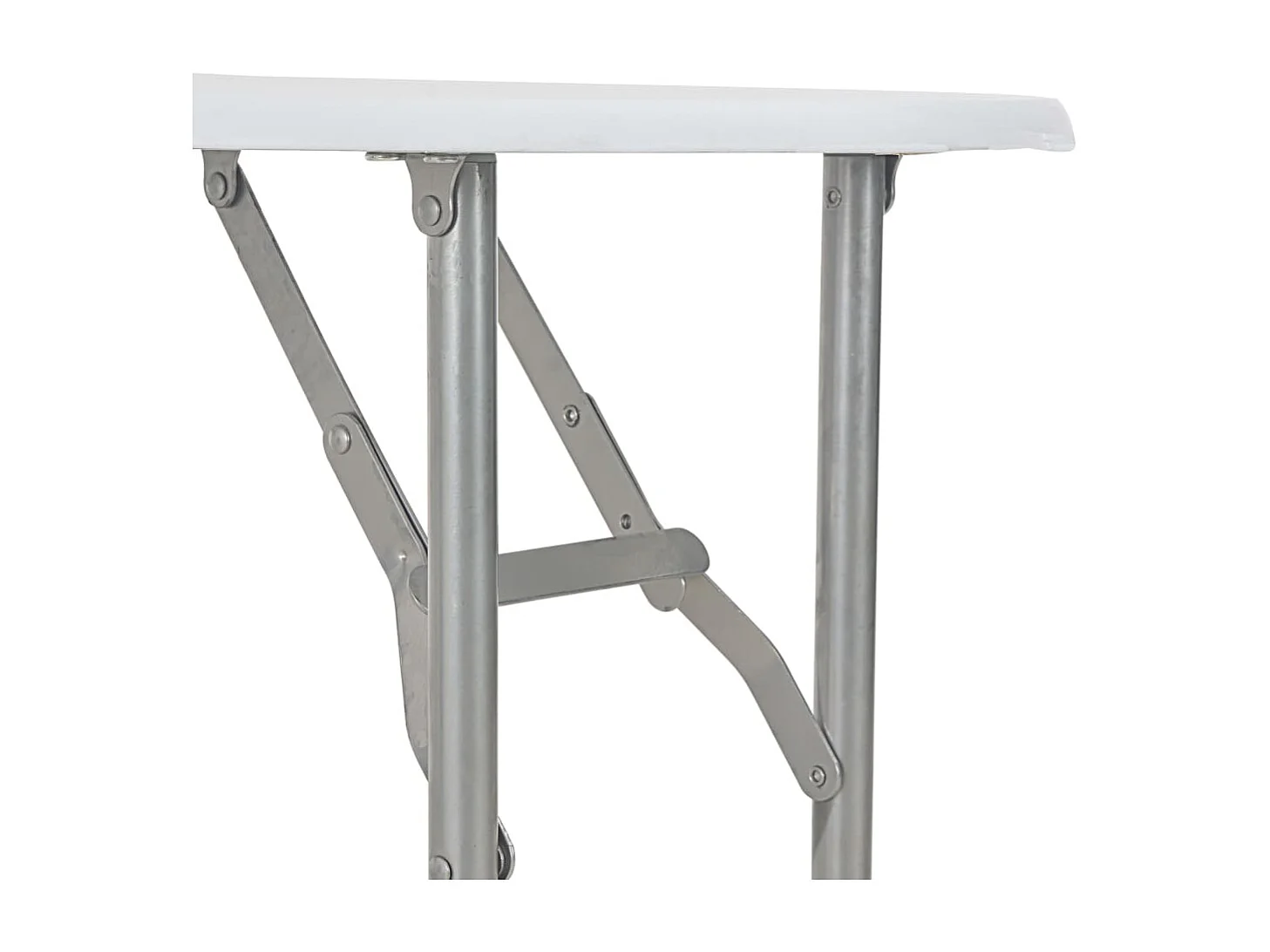 Ensemble à dîner pliant 3 pcs et étagère de rangement MDF acier