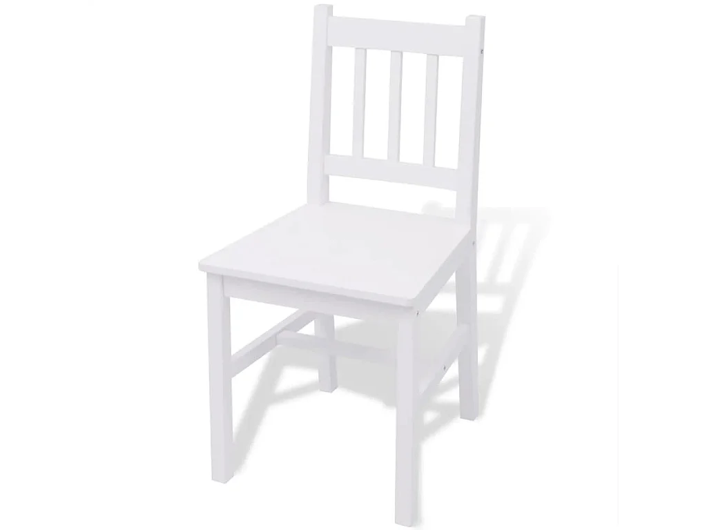 Ensemble de salle à manger 5 pièces Pinède Blanc