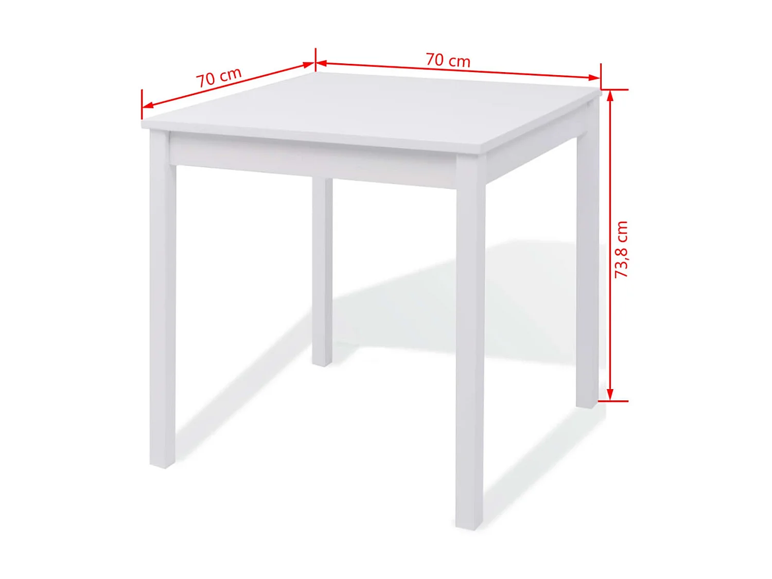 Ensemble de salle à manger 5 pièces Pinède Blanc