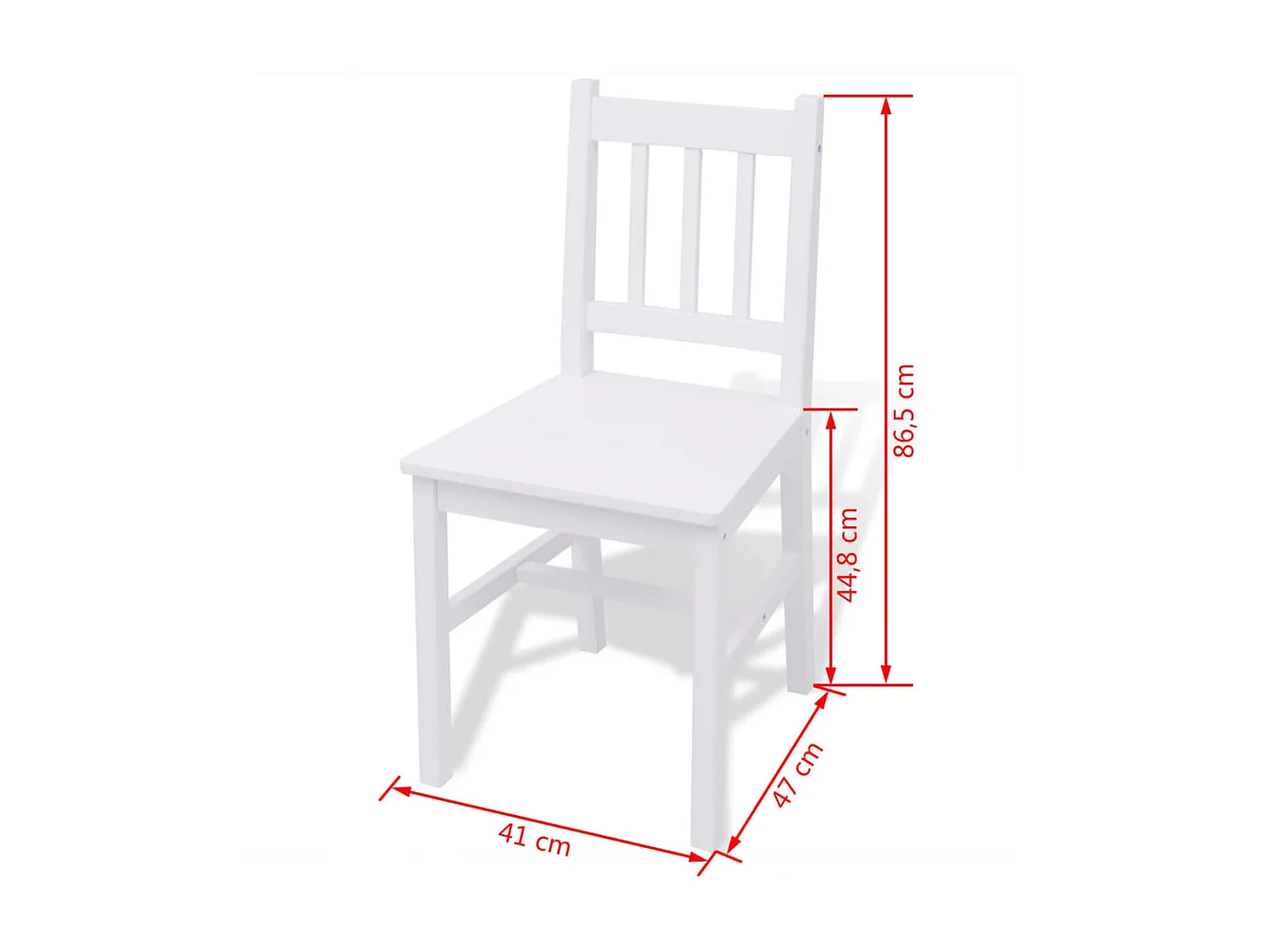 Ensemble de salle à manger 5 pièces Pinède Blanc