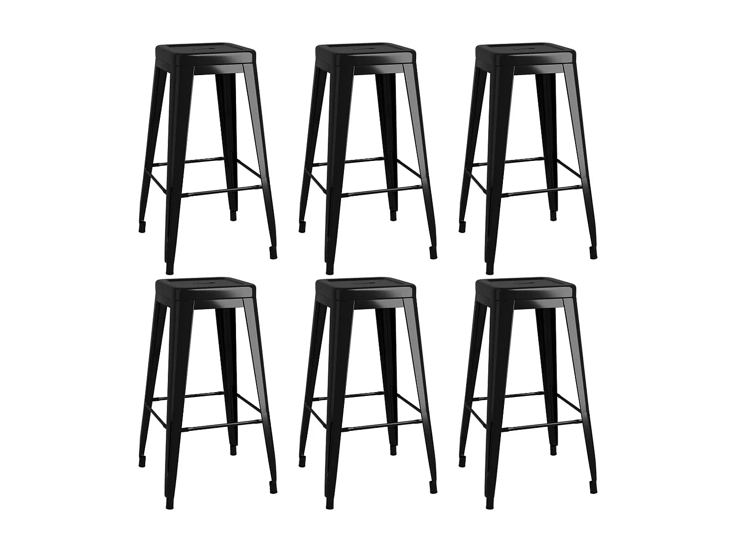 Ensemble de bar 7 pcs Blanc et noir 4