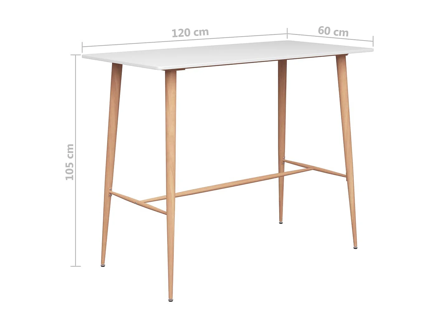 Ensemble de bar 7 pcs Blanc et noir 4