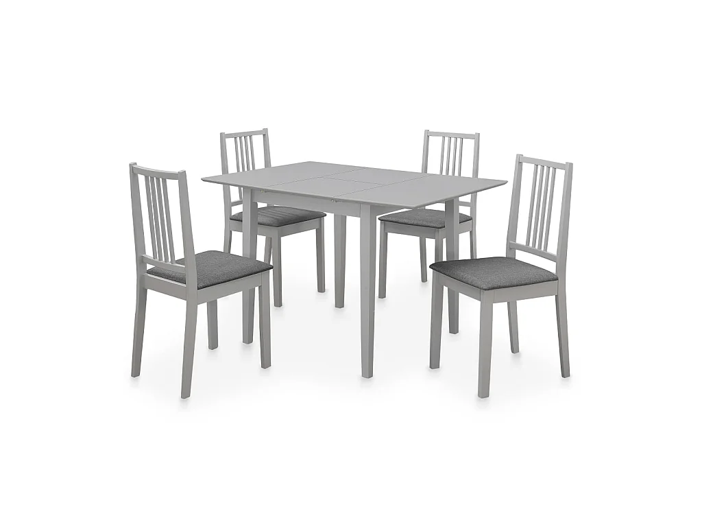 Mobilier de salle à manger 5 pcs MDF Gris