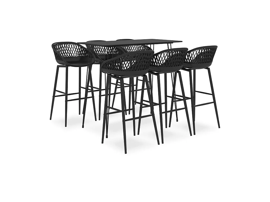 Ensemble de bar 7 pcs Noir 5