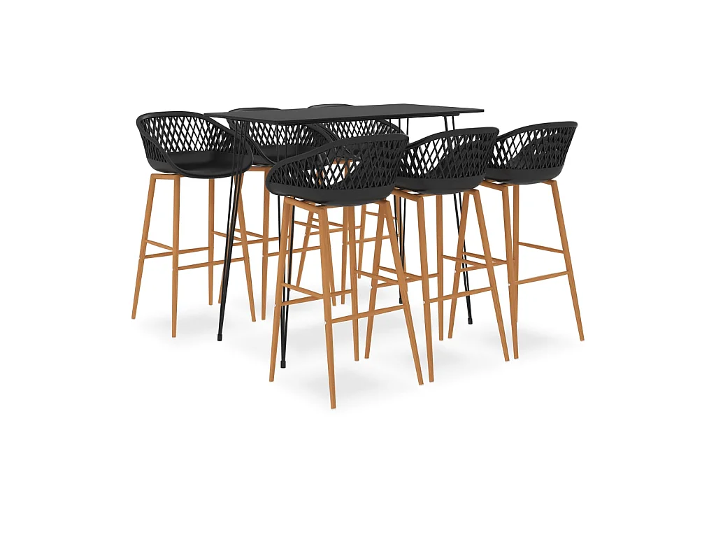 Ensemble de bar 7 pcs Noir 17
