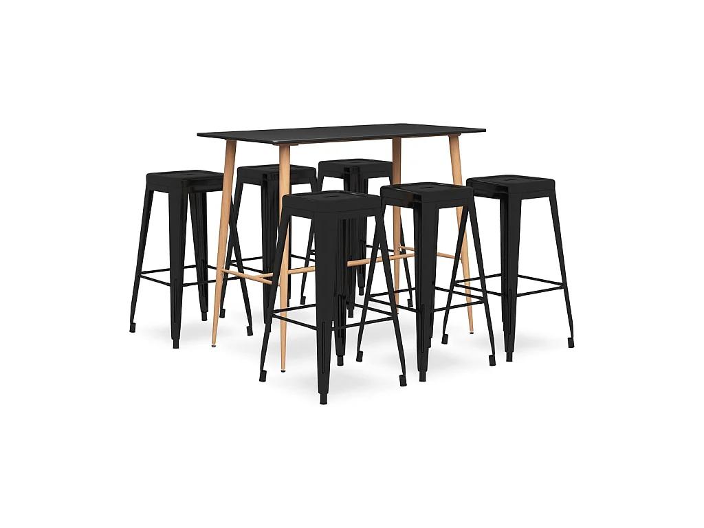 Ensemble de bar 7 pcs Noir 10