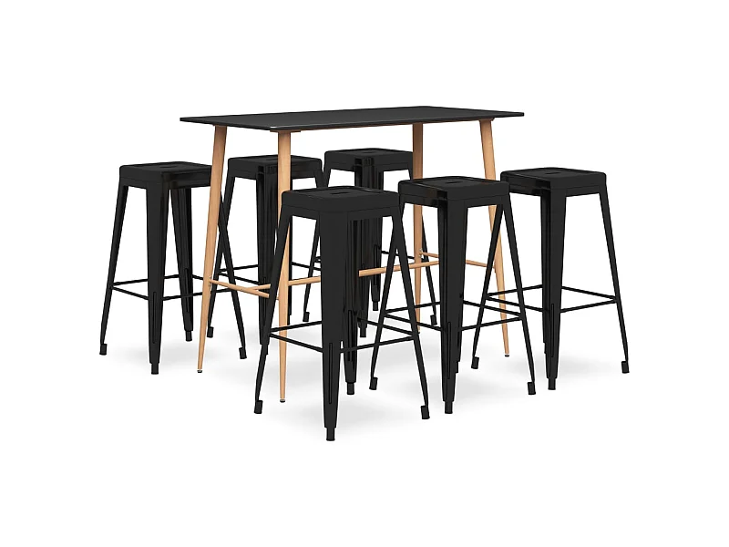 Ensemble de bar 7 pcs Noir 10