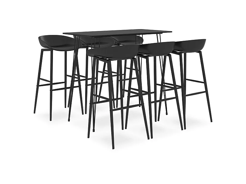 Ensemble de bar 7 pcs Noir 7