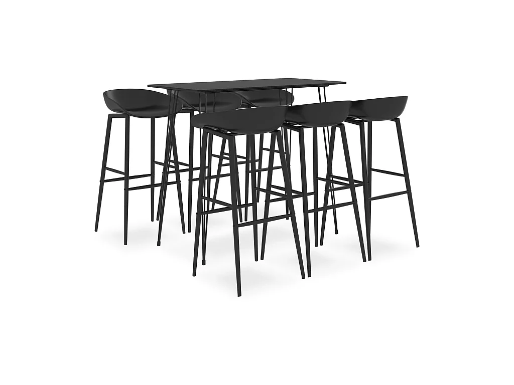 Ensemble de bar 7 pcs Noir 7