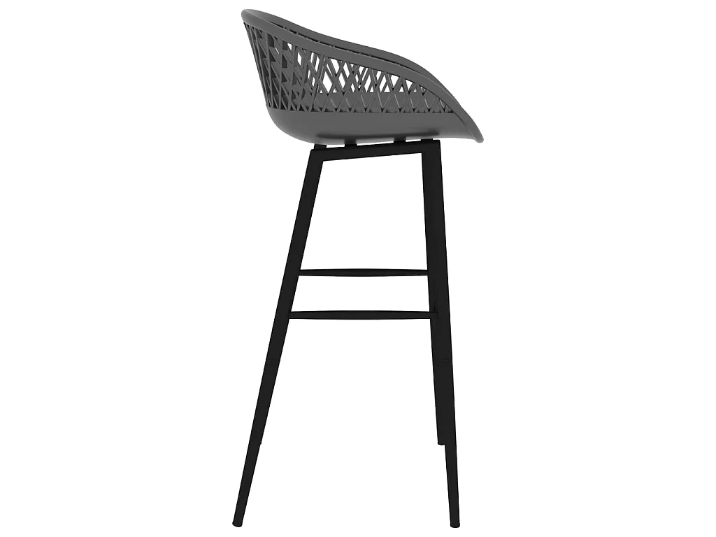 Ensemble de bar 5 pcs Noir et gris 2