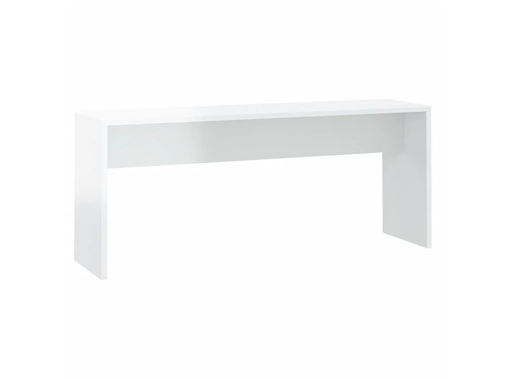 Ensembles de salle à manger 3 pcs Blanc brillant