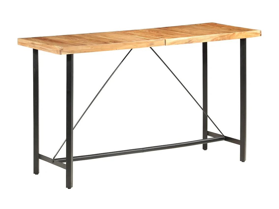 Ensemble de bar 9 pcs Bois d'acacia et de récupération massif