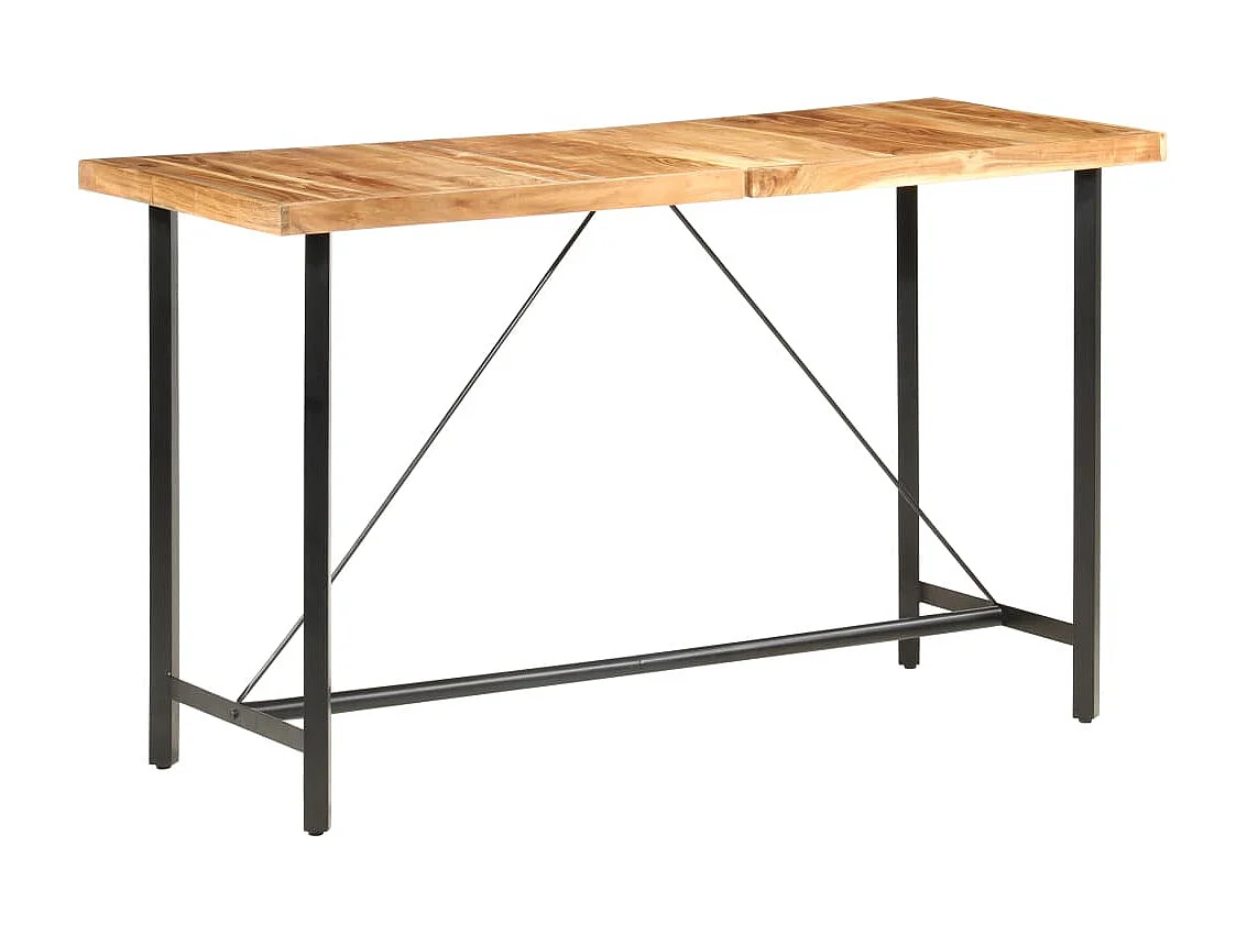 Ensemble de bar 9 pcs Bois d'acacia et de récupération massif