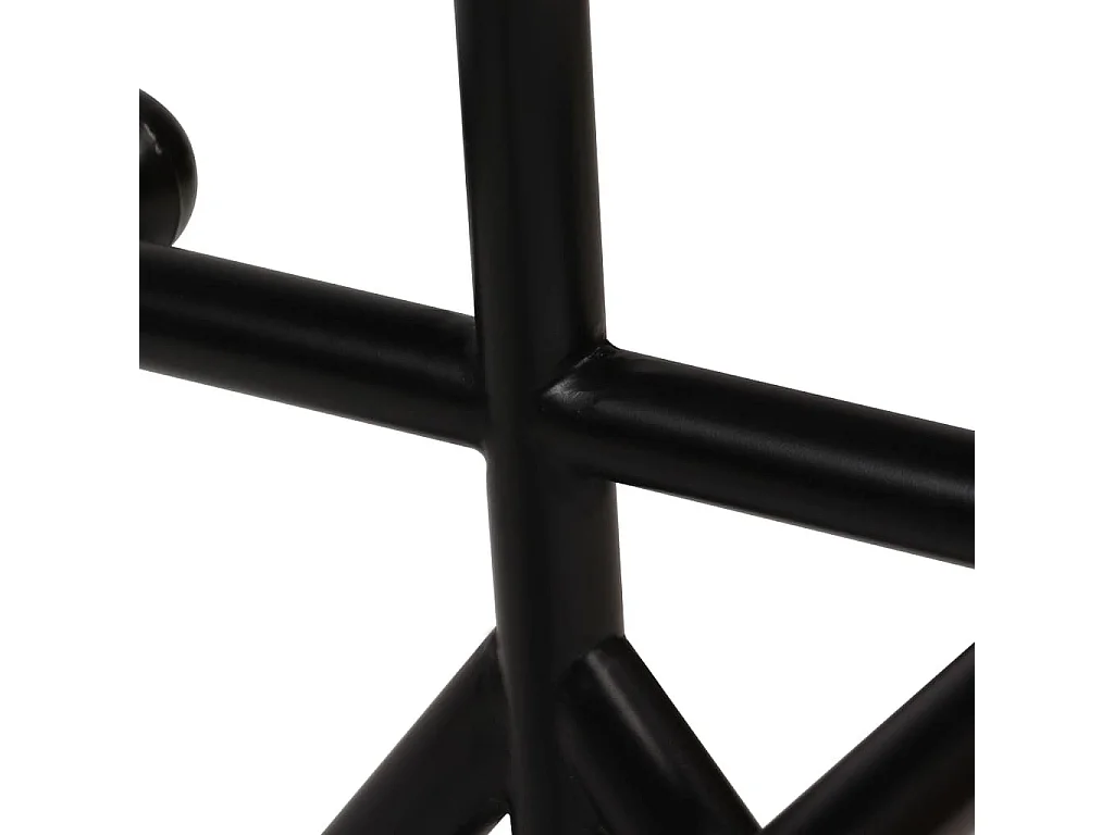 Table de bar rectangulaire bois recyclé massif multi couleurs et 4 tabourets industriel