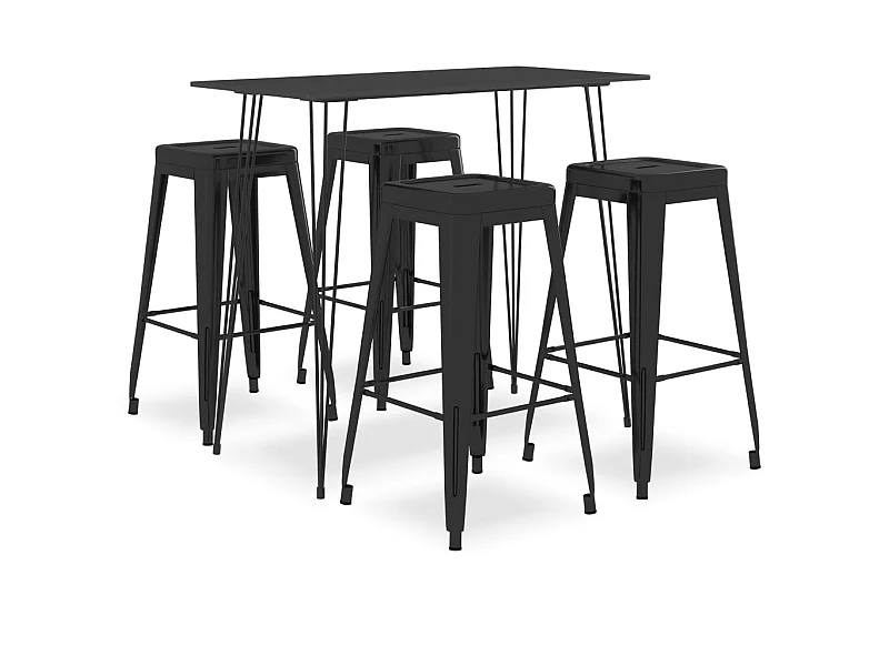 Ensemble de bar 5 pcs Noir 4