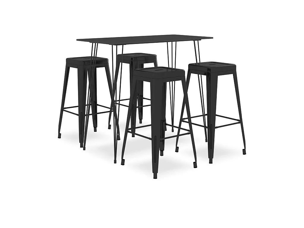 Ensemble de bar 5 pcs Noir 4