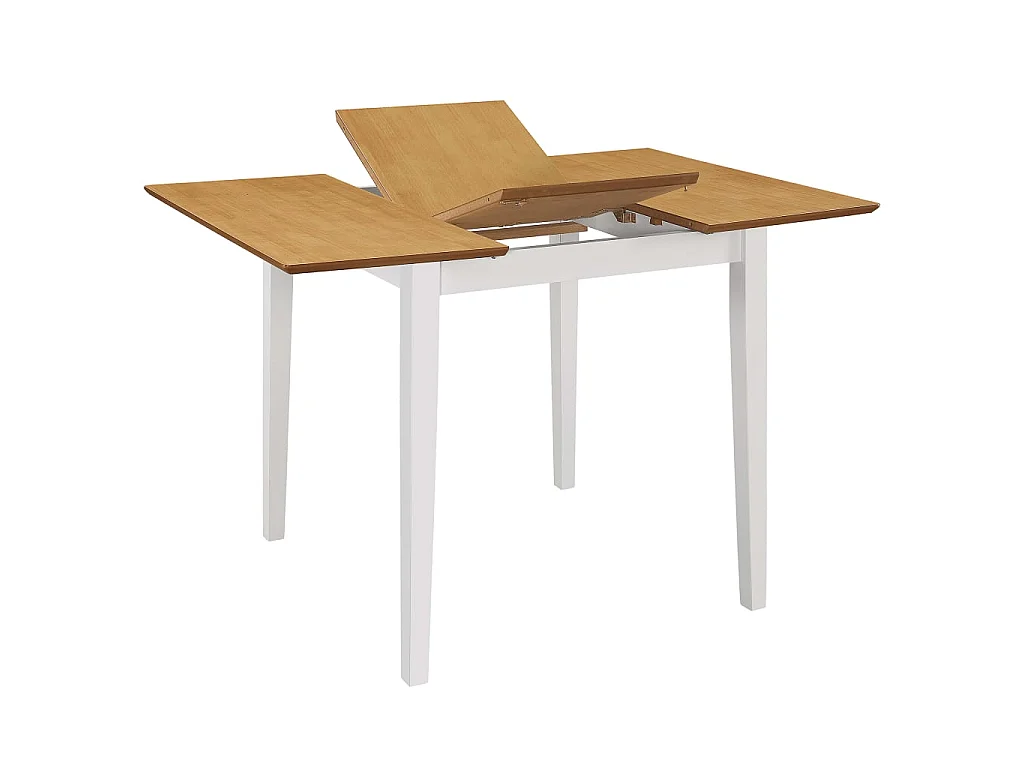 Mobilier de salle à manger 5 pcs MDF Blanc 3